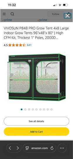 Vivosun grow tent 4x8