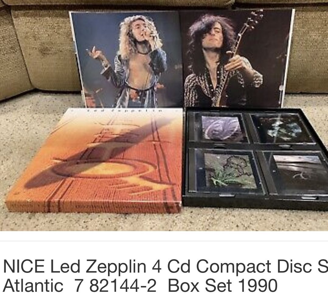 RARE LED ZEPPELIN Atlantic 7 82144 +2 4 Compact Disc Set