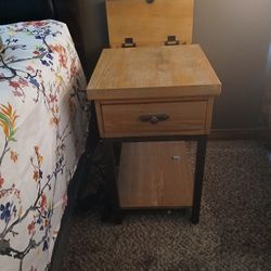 Side Table With USB And Power Outlets