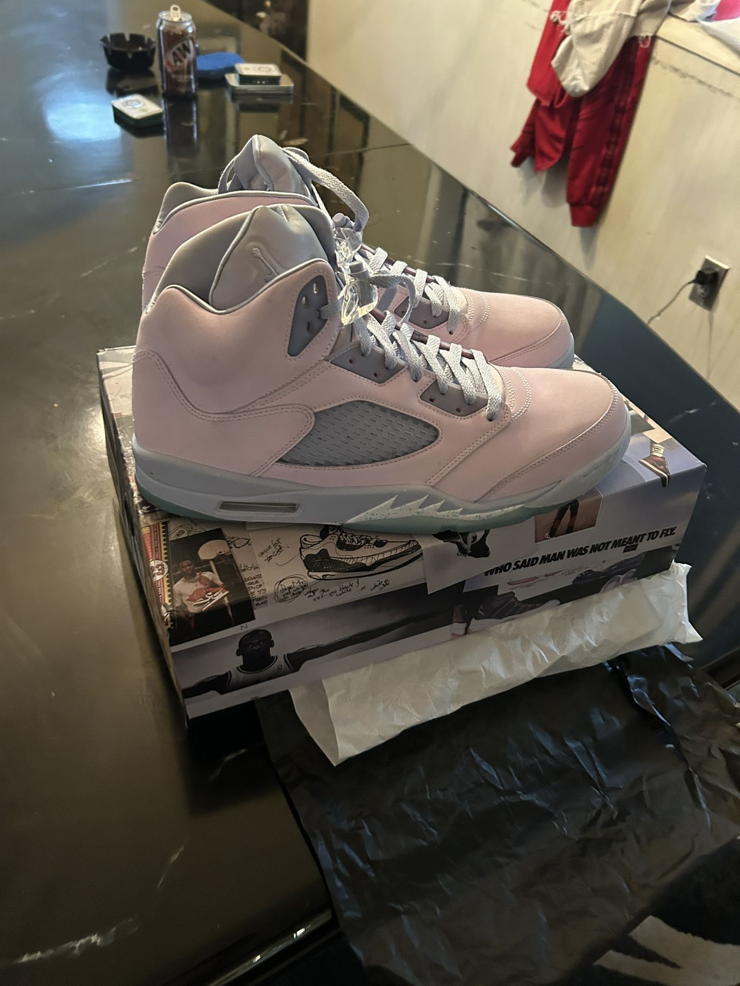 Jordan Retro 5 Pastel Pink Sz 15