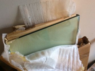 Two thick glass shelves 15.625 x 41.5 x .5 thick shelves.
