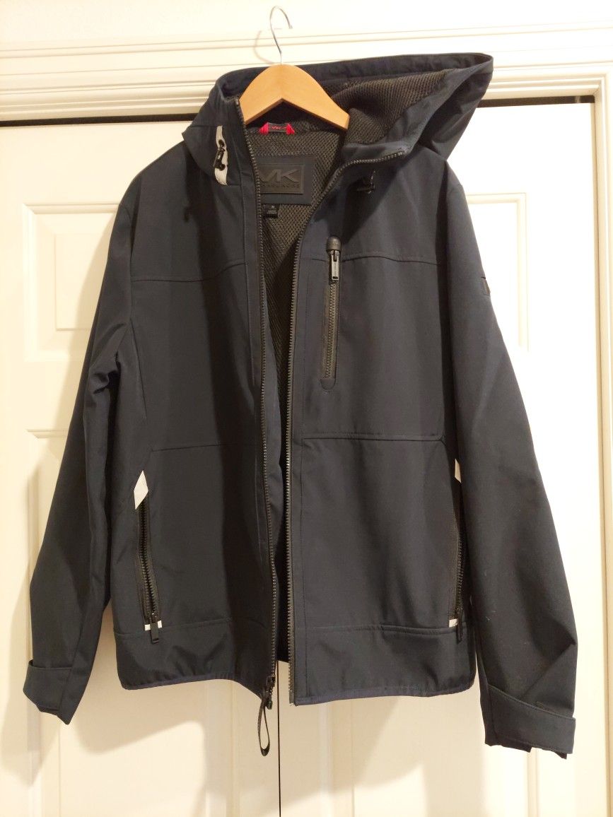 Men's Black Rain Jacket Size M