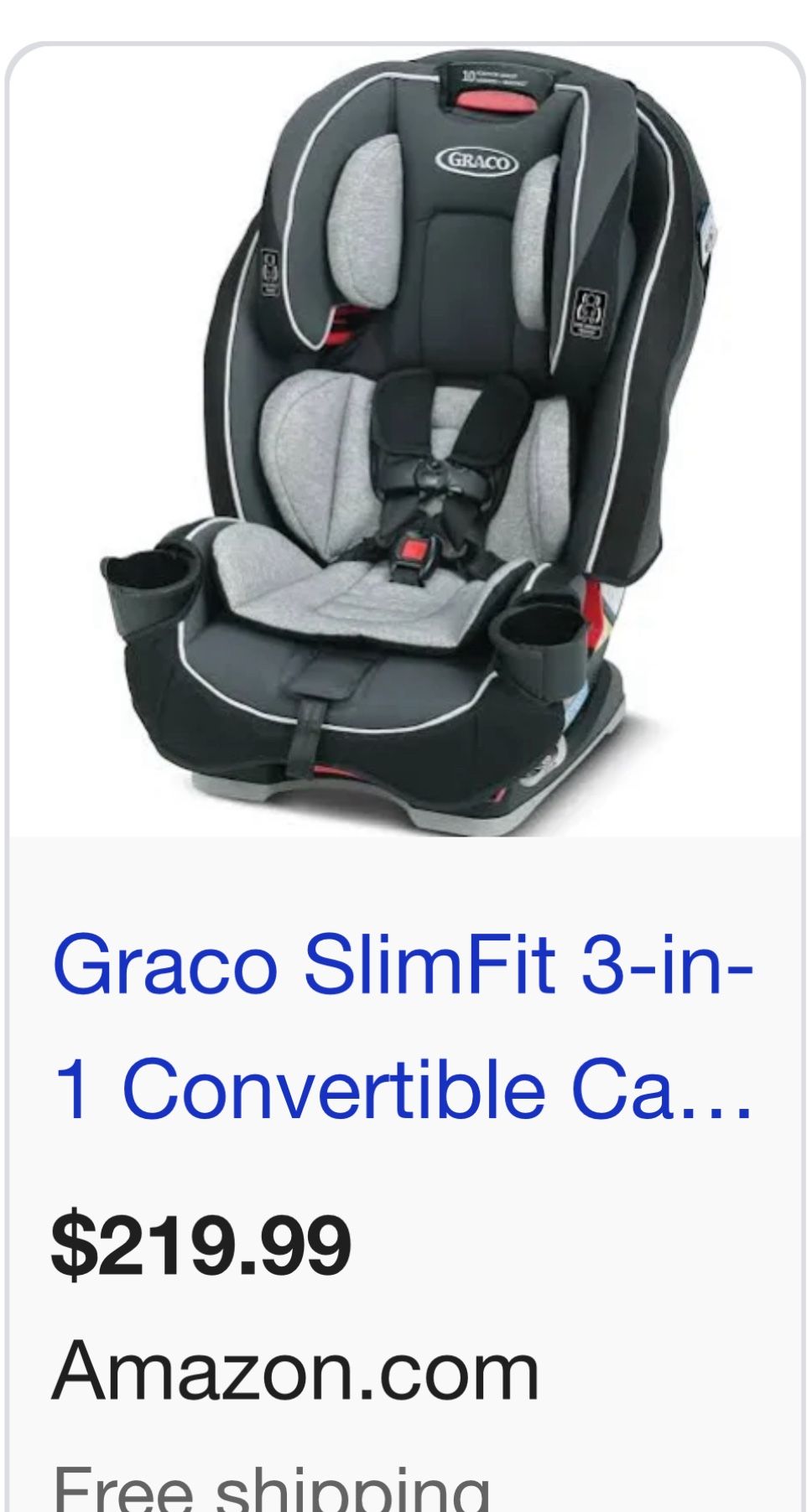 New Carseats In Box Graco Slimfit