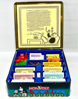 🎲 1985 Monopoly 50th Anniversary Edition – Tin