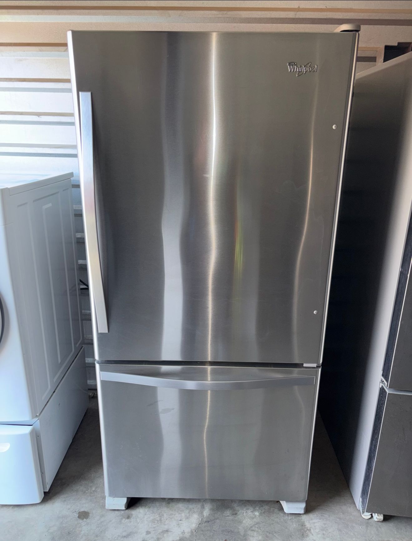Whirlpool Stainless Steel Refrigerator And Freezer
