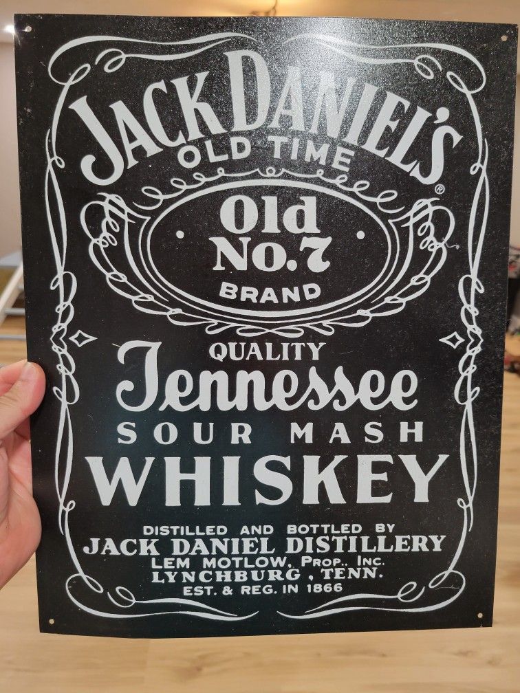 Jack Daniel's Metal Bar Sign
