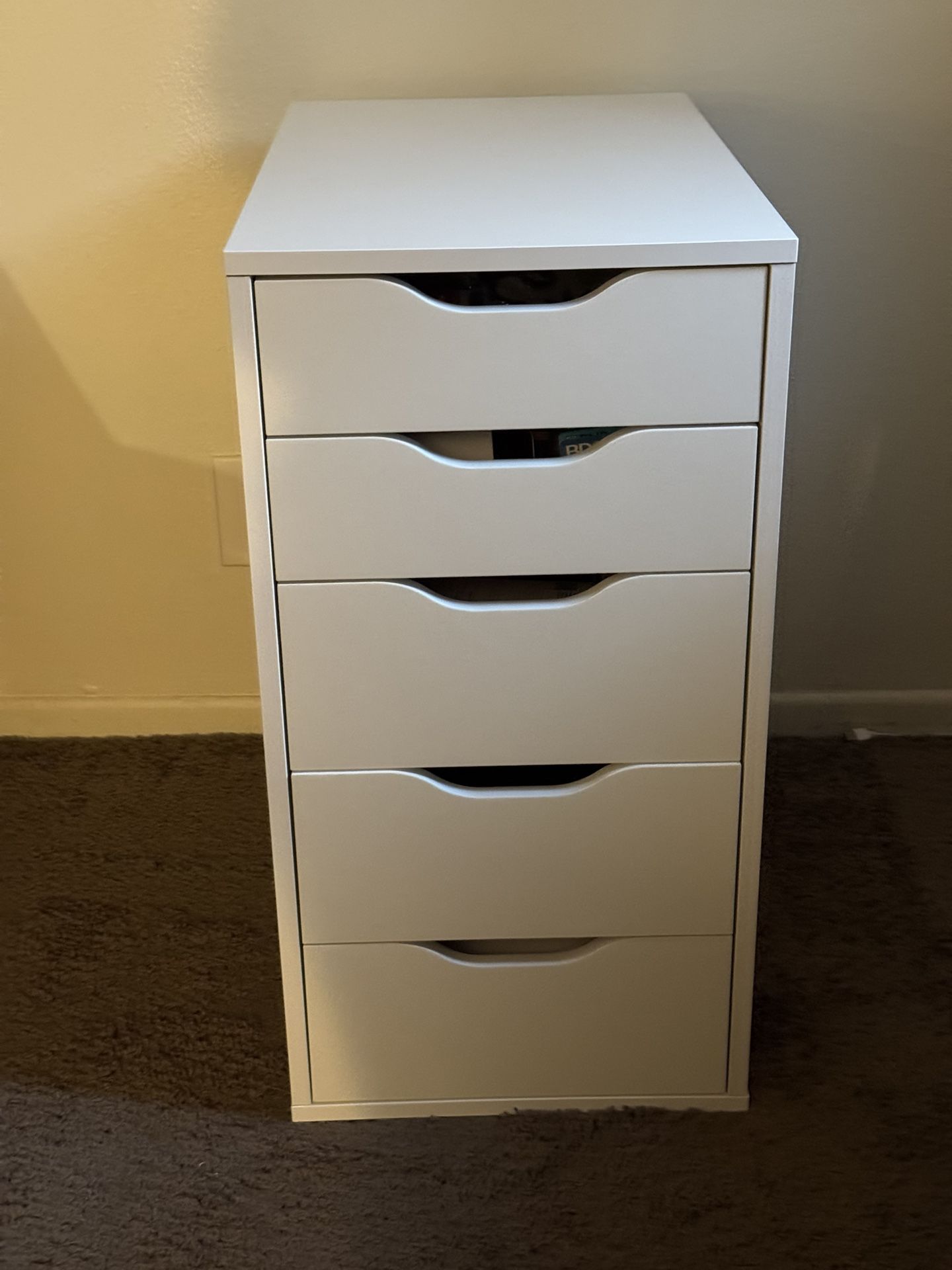 IKEA White 5-Drawer Storage Cabinet (Like New)