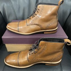 Mens Dress Boots, Gordan Rush Horton Lace Up Boots, New, Size 12