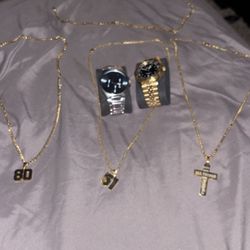 Jewelry Lot Gold Plated Not Real Gold