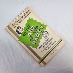 VTG LEISTER PARTY GAME BOOK 1957 - TO THE AID OF YOUR PARTY