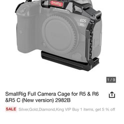 SmallRig full camera cage for R5 & R6 & R5C NEW VERSION 2982B