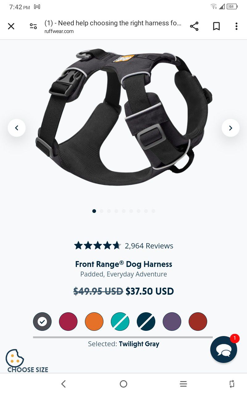 Ruffwear Dog Harness 