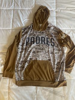 San Diego Padres Military Long Sleeve T-shirt Hoodie Size Adult Medium