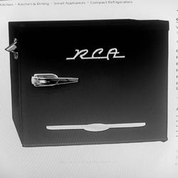 RCA Retro Bar Fridge. 1.6 cu. foot Refridgerator NEW, Side Bottle Open - $40