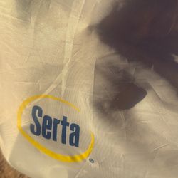Serta Full Blow Up Mattress W Air Machine
