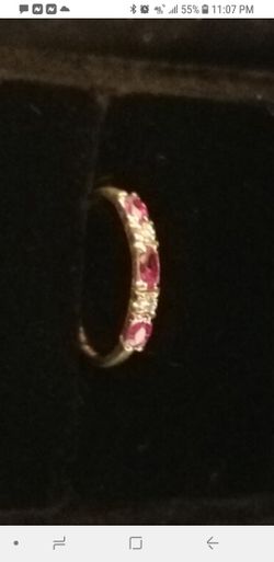 14k Yellow Gold Ruby & Diamond