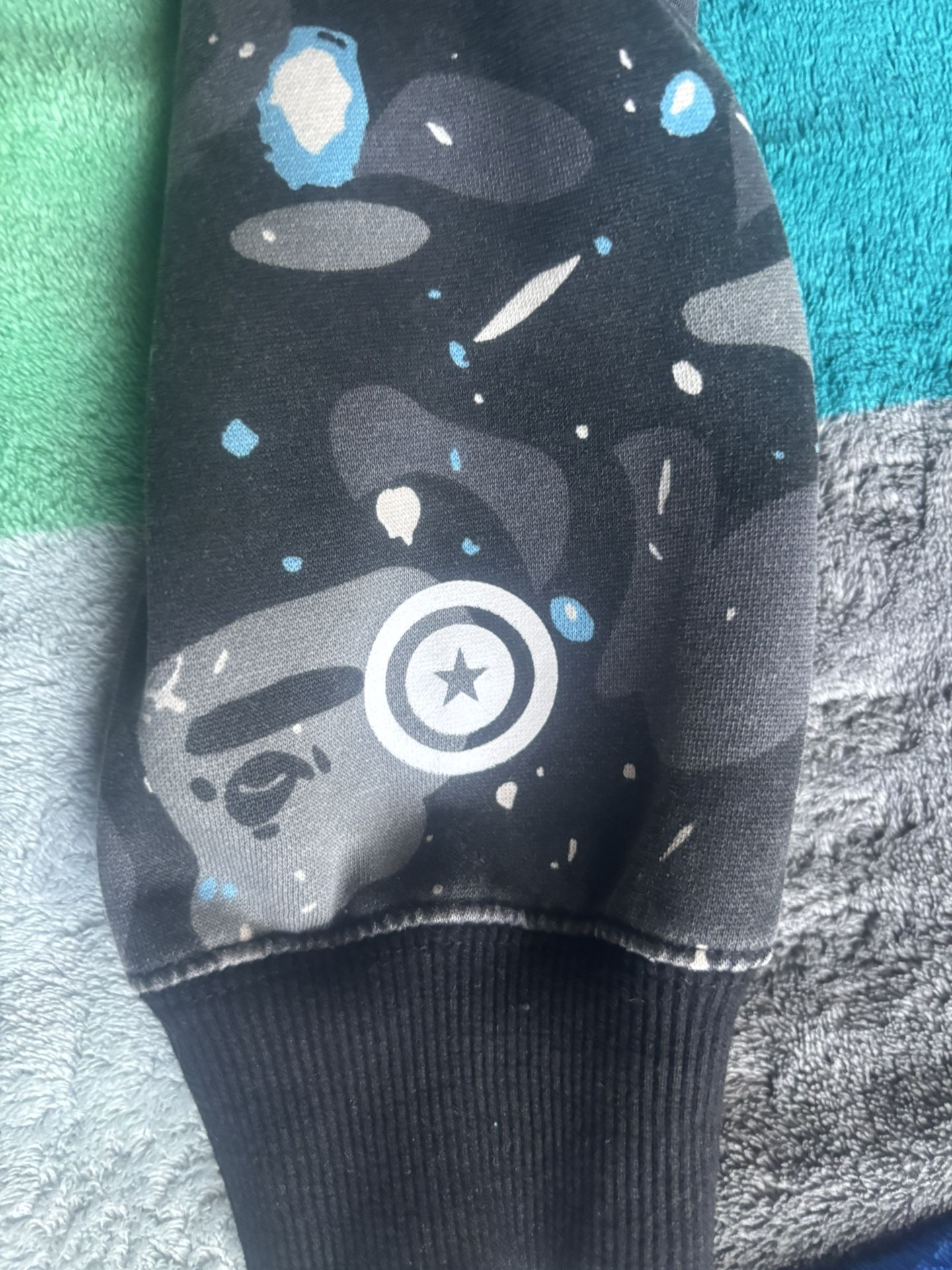 Bape Space Camo Shark Wgm Full -zip Hoodie