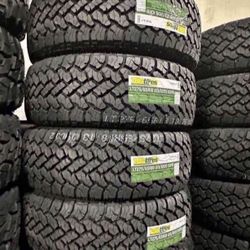 LT 275/65R18 All Terrain Tires with White Lettering NEW