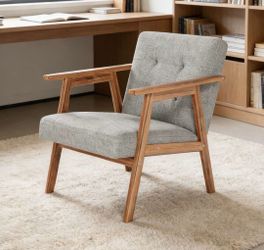 NEW Mid Century Modern Gray Accent Chair - Delivery Avail