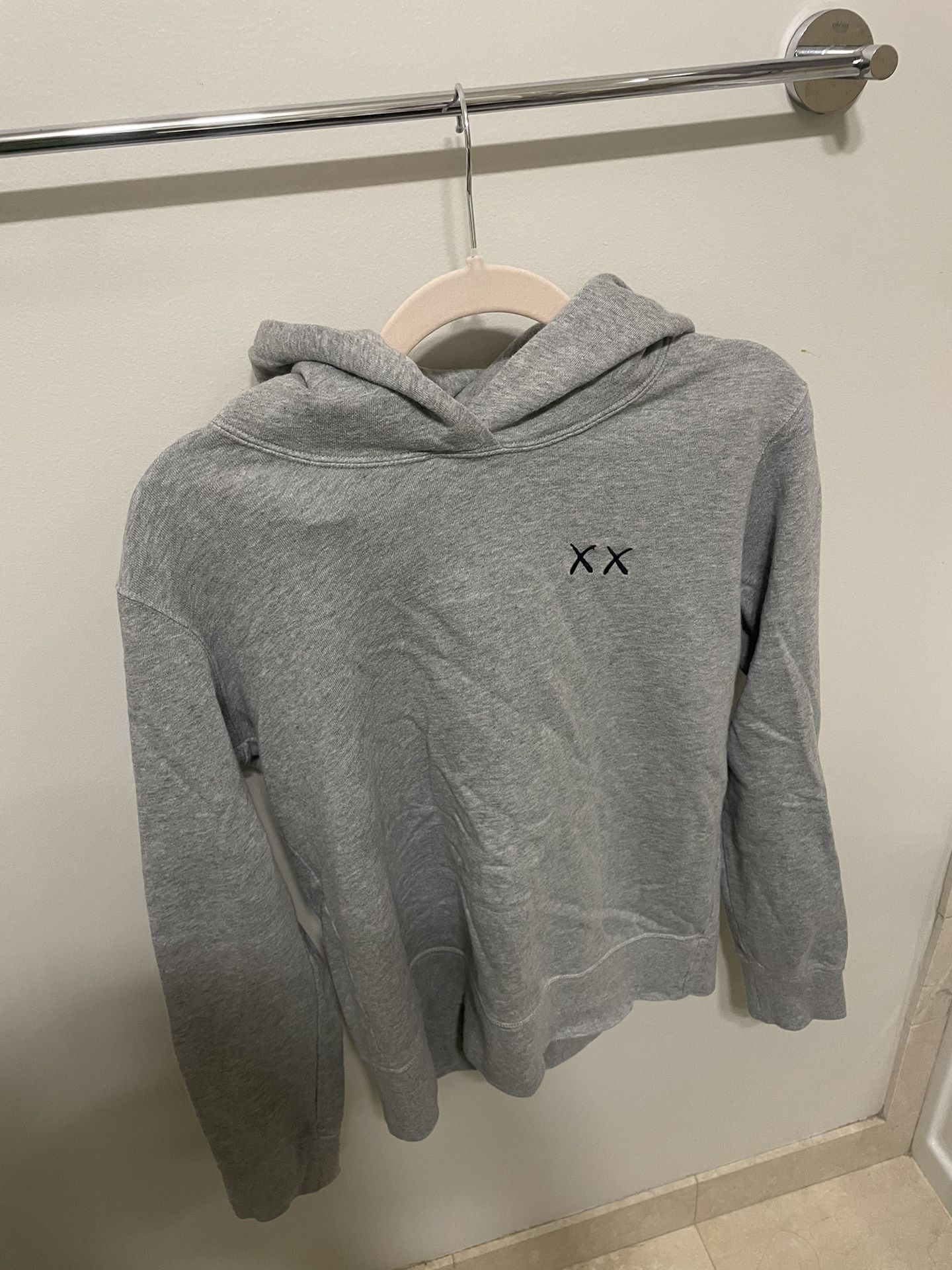 Kaws x Uniqlo Sesame Street Grey Hoodie Womens