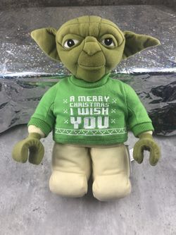 Star Wars Yoda Lego Plush “ A Merry Christmas I Wish You”
