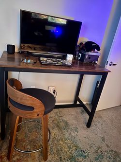 Desk and chair