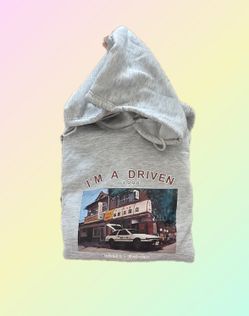 Japanese-style gray hoodie size M 