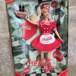 Vintage 1998 Coca Cola 50’s Diner Barbie Doll