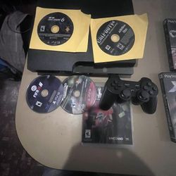 PS3 Slim 320 W Games And Control