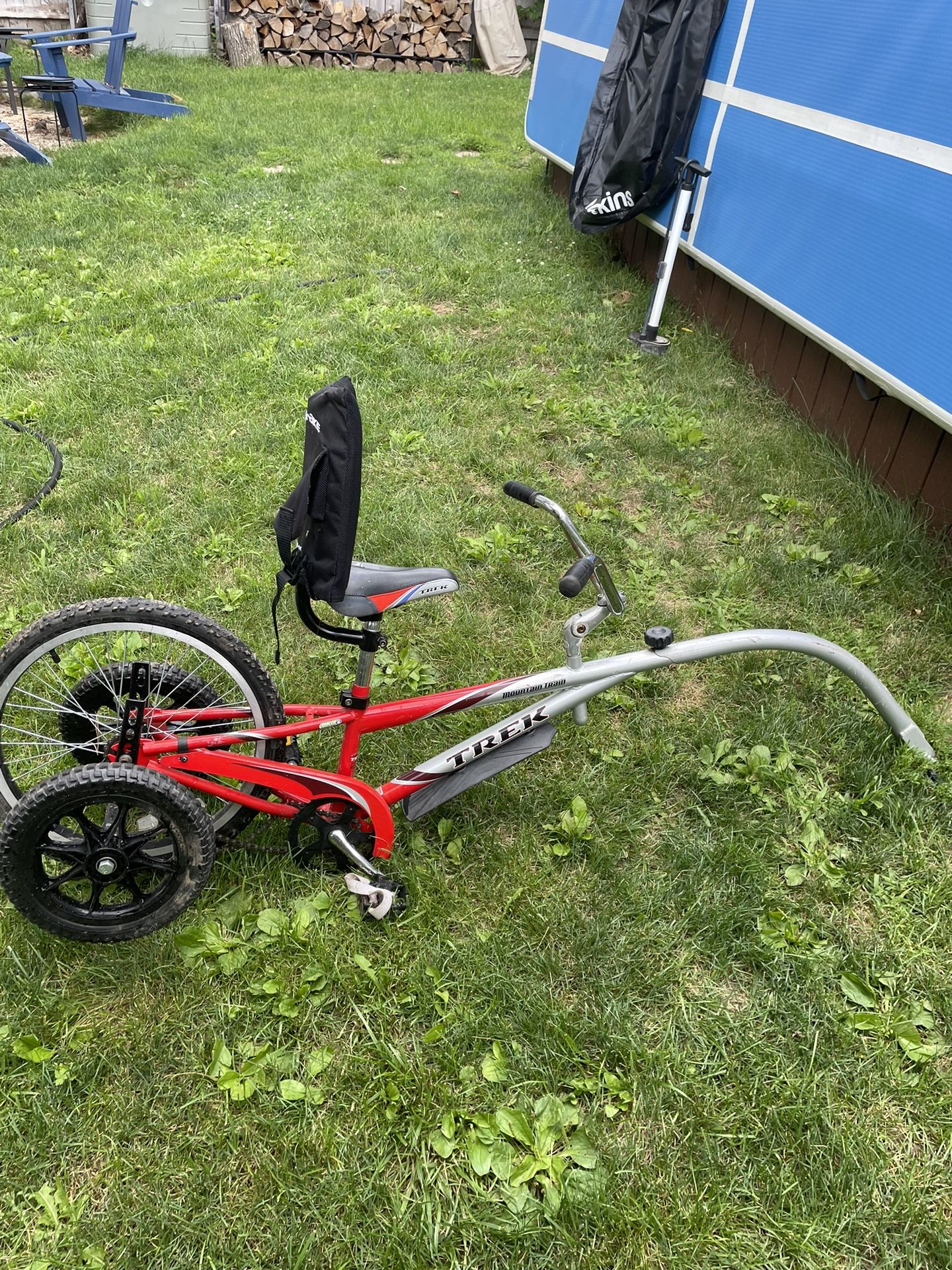 Two Tag A Along Bikes.