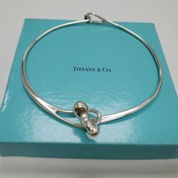 Vintage Tiffany choker silver necklace - 51.7g
