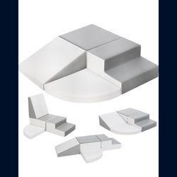 Sumbababy Climbing Foam Blocks for Toddlers: Waterproof Pu Leather Soft Climber - 4 Pcs Toddler Indoor Climbing Toys - Kids Outdoor Playground Playset