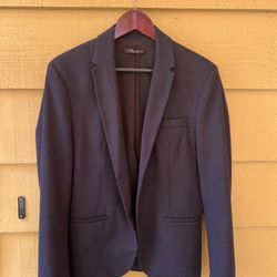 Zara Mens Navy Sports Coat/Blazer