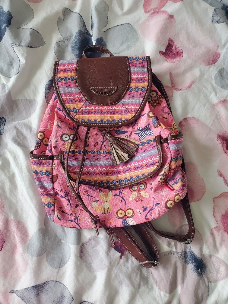 Unionbay Pink Tribal Pattern Backpack