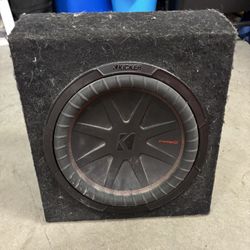 12” Kicker Subwoofer And Jcpower Amplifier 