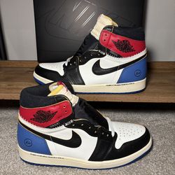 Size 12.5 - Jordan 1 retro Fragment x Union Varsity Red Sport Royali