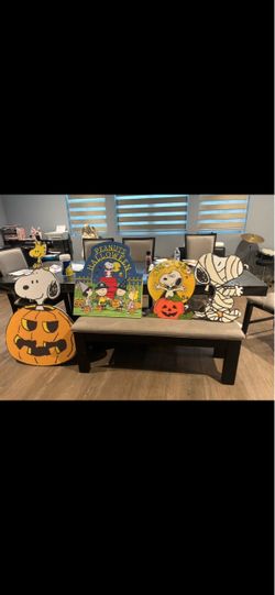 Snoopy Halloween cutouts