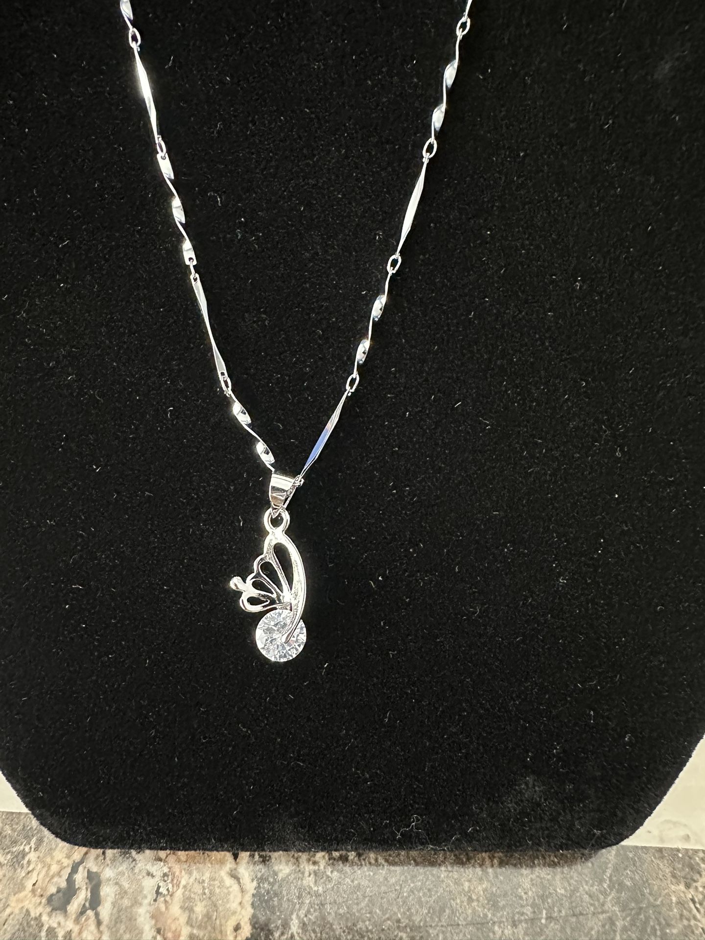Half Butterfly Necklace