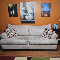 Beige Queen Size Sofa Sleeper