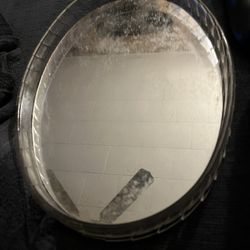 Crystal Oval Jewelry Tray