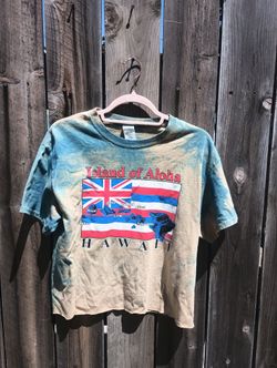 Hawaii Crop Top Tie Dye Shirt