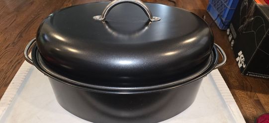 Large Nonstick Roasting Pan with Lid