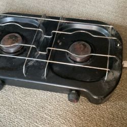 2 Burner Propane Cooktop For Camping Stove.