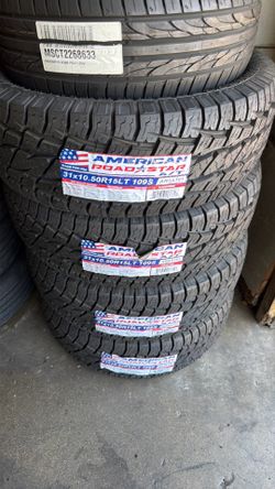 31x10.50r15lt American roadstar  #4 New Tires Mount & Balance // Set De 4 Llantas Nuevas Instaladas Y Balanceadas