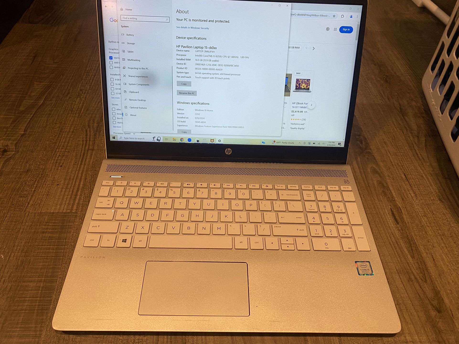 HP Pavilion Touchscreen Laptop