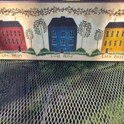 Heavy Country Primitive  Picture, Live, Laugh, Love 3ft By 1 Ft 