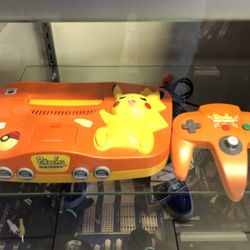 Pikachu Nintendo 64 Console Rare