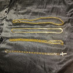Gold plated gld chains