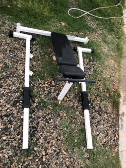 Muscle beach weight bench