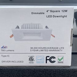 Square Led Flat Panel Lights  400 Units 4”